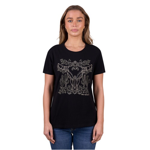 Pure Western Womens Jocelyn S/S Tee (P5W2598012) Black 8