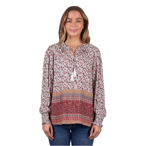 Pure Western Womens Hudson L/S Blouse (P5W2541017) Multi 10