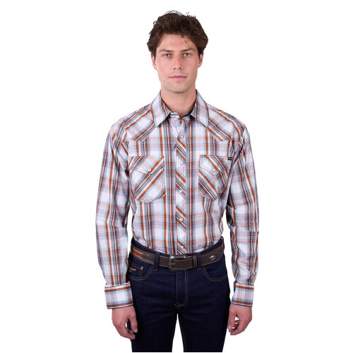 Pure Western Mens Axel L/S Shirt (P5W1100870) Tan S