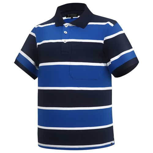 Ritemate Mens Pilbara Classic Cotton S/S Polo (RMPC113) Cobalt Blue/French Navy/White S