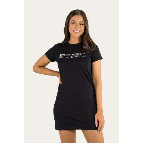 Ringers Western Womens Delta Tee Dress (221099RW) Black 12 [SD]