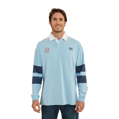 Ringers Western Unisex Rivalry Rugby Jersey (423007RW) Blue L [GD] [SD]