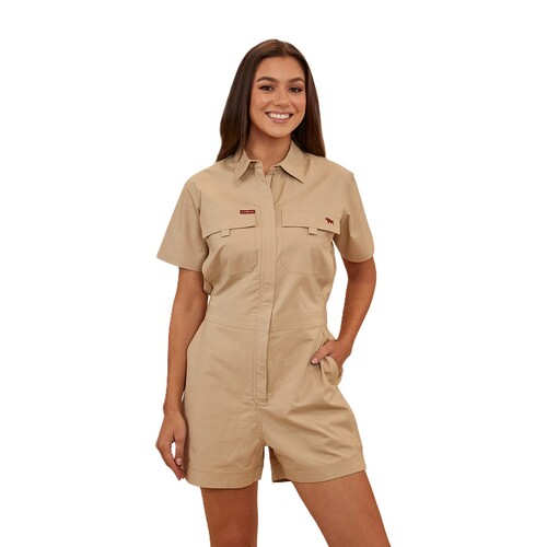 Ringers Western Womens Astrid S/S Coveralls (222035RW) Camel 10 [GD]