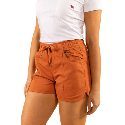 Ringers Western Womens Tora Heavy Weight Rugger Shorts (220239RW) Rust 10 [GD]