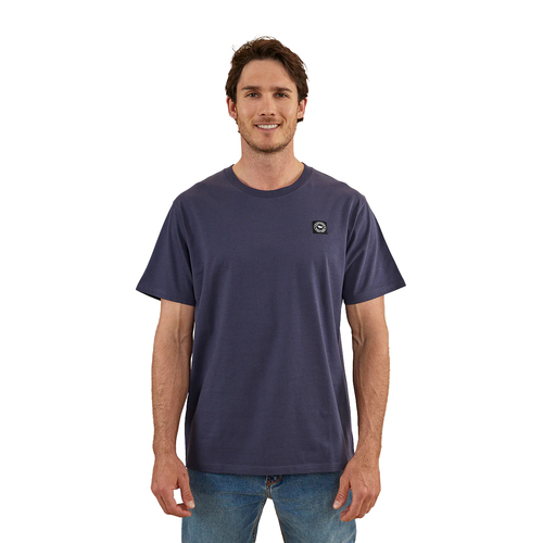 Ringers Western Mens Parklands Loose Fit S/S Tee (122114RW) Washed Navy S [GD]