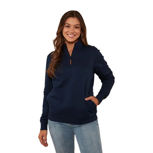 Ringers Western Womens Peninsula 1/4 Zip Jumper (223091RW) Navy 6