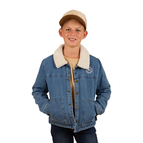 Ringers Western Childrens Boston Denim Jacket (324001RW) Mid Wash Blue 2