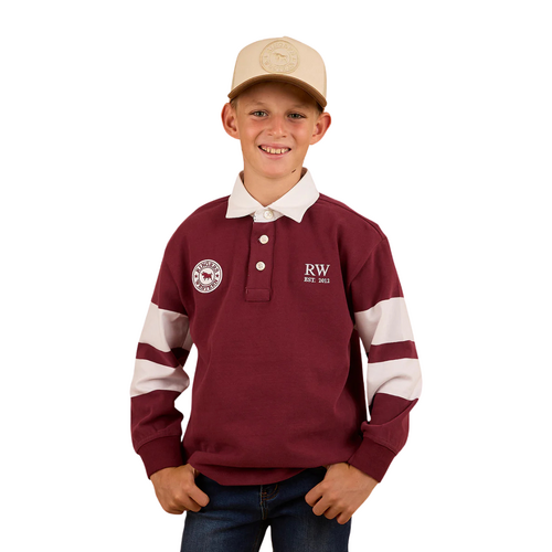 Ringers Western Childrens Rivalry Rugby Jersey (324002RW) Maroon 6