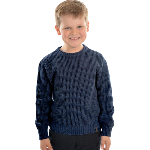 Thomas Cook Boys Station Crew Neck Knit Jumper T0w3518035 Navy Marle W20 Sd