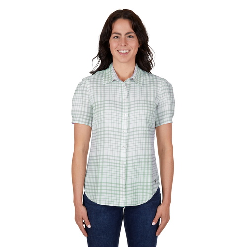 Thomas Cook Womens Blake Linen S/S Shirt (T4S2113091) Sage 8