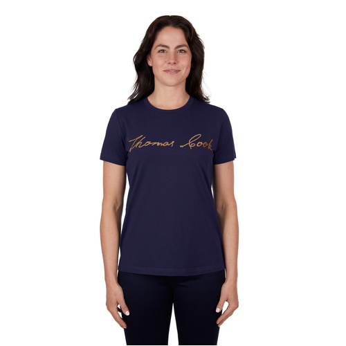 Thomas Cook Womens Eva Script S/S Tee (T4S2572065) Navy 8