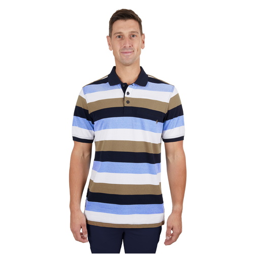 Thomas Cook Mens Jay S/S Polo (T4S1509021) Navy/Tan S