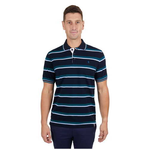 Thomas Cook Mens Nolan Tailored S/S Polo (T4S1506014) Navy/Ocean M [SD]