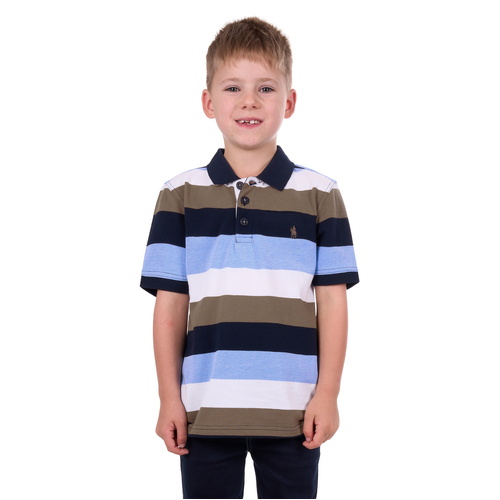 Thomas Cook Boys Jay S/S Polo (T4S3509021) Navy/Tan 4