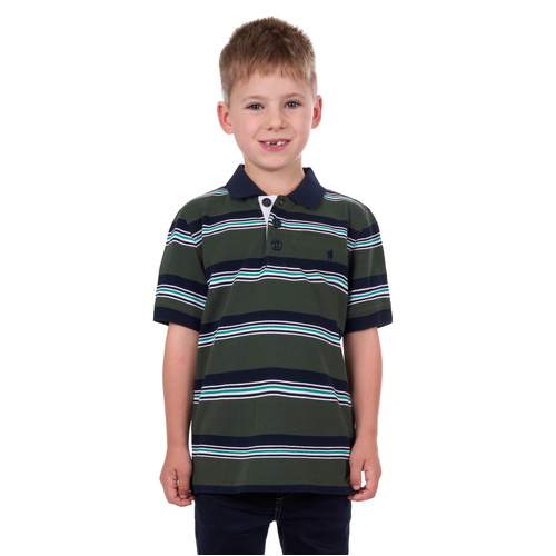 Thomas Cook Boys Axel S/S Polo (T4S3509020) Dark Green/Navy 2