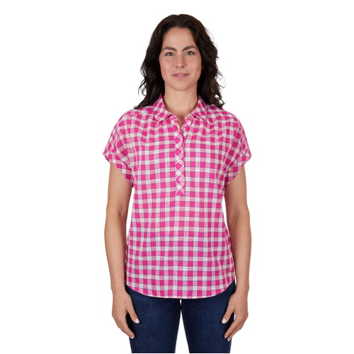 Thomas Cook Womens Ruby S/S Shirt (T4S2151076) Bright Rose 8