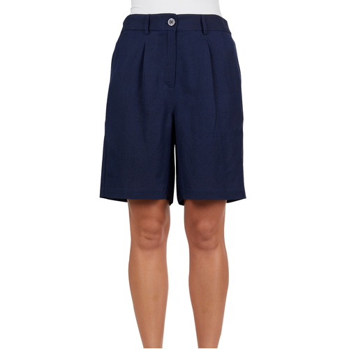 Thomas Cook Womens Isabel Linen Shorts (T4S2320096) Navy 8