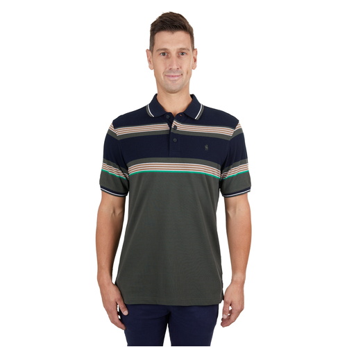 Thomas Cook Mens Jacob S/S Polo (T4S1504016) Dark Green/Navy S [SD]