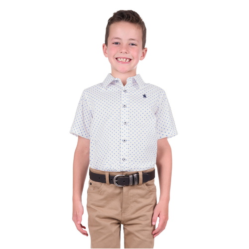 Thomas Cook Boys Jude S/S Shirt (T4S3138048) White/Royal 6