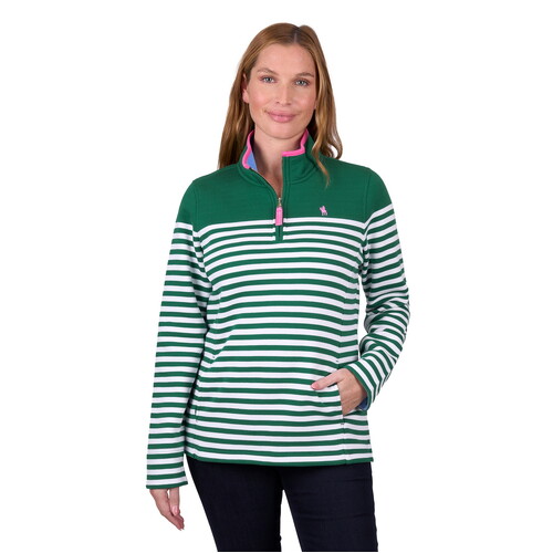 Thomas Cook Womens Andrea 1/4 Zip Rugby (T5W2527088) Green 8