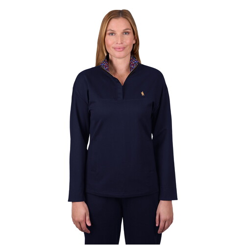 Thomas Cook Womens Sandy 1/2 Zip Pullover Jumper (T5W2561085) Midnight 8