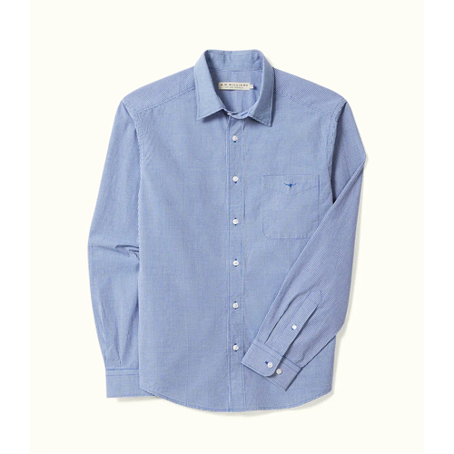 R.M.Williams Mens Classic L/S Shirt (SH201PSF801S) Blue Check S