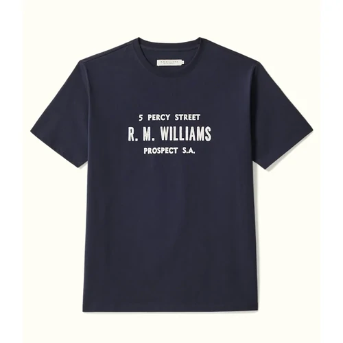 R.M.Williams Mens Bale S/S Tee (KD210JE46) Navy M