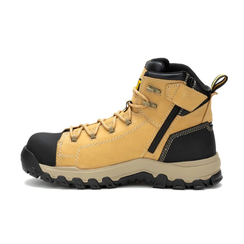 CAT Mens Threshold Zip Waterproof Composite Toe Boots (P726004) Honey Reset 11 [SD]