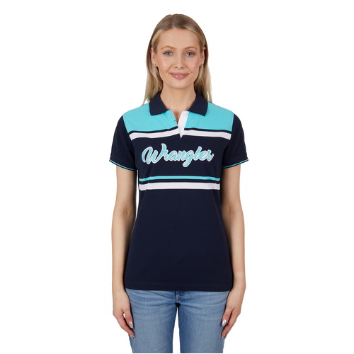 Wrangler Womens Lucy S/S Polo (X4S2565137) Aqua 8