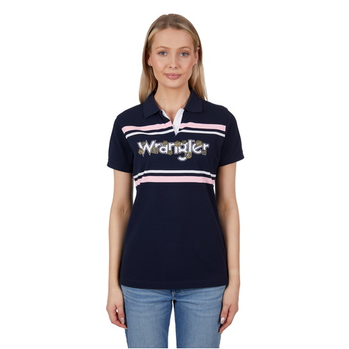 Wrangler Womens Daisy S/S Polo (X4S2565132) Navy 8