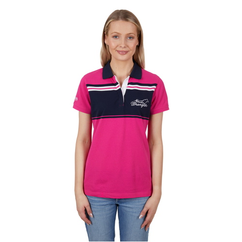 Wrangler Womens Kiera S/S Polo (X4S2565135) Pink 8