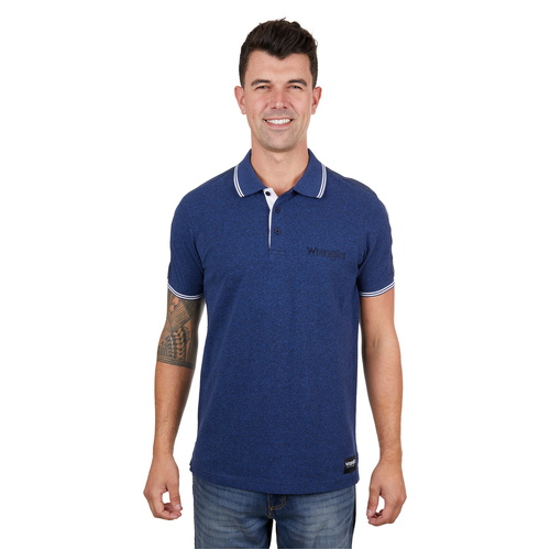 Wrangler Mens Jackson S/S Polo (X4S1560188) Navy Marle S