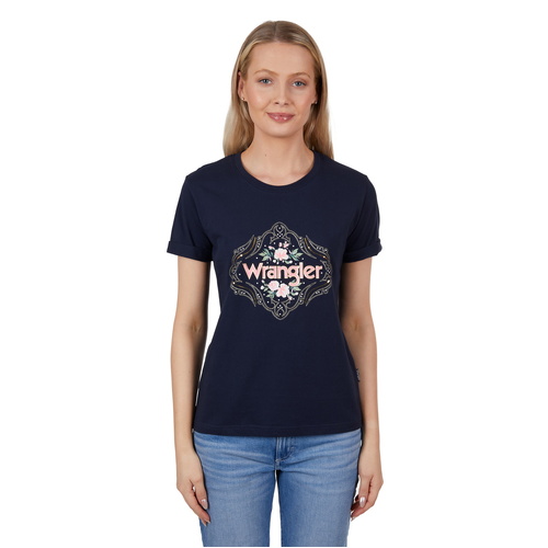 Wrangler Womens Darcy S/S Tee (X4S2598142) Navy 8