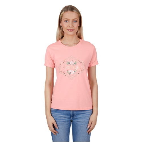 Wrangler Womens Darcy S/S Tee (X4S2598142) Peach 8