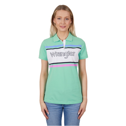 Wrangler Womens Jess S/S Polo (X4S2565136) Green 8