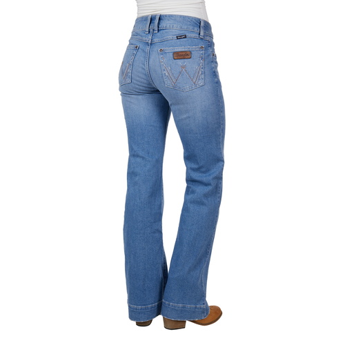 Wrangler Womens Hallie Mae Jeans - 34 Leg (XCP2253213) Sky 13 [SD]