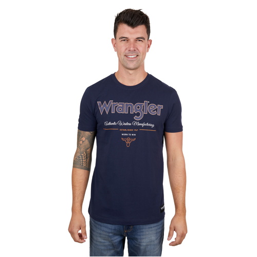 Wrangler Mens Owen S/S Tee (X4S1557163) Navy S