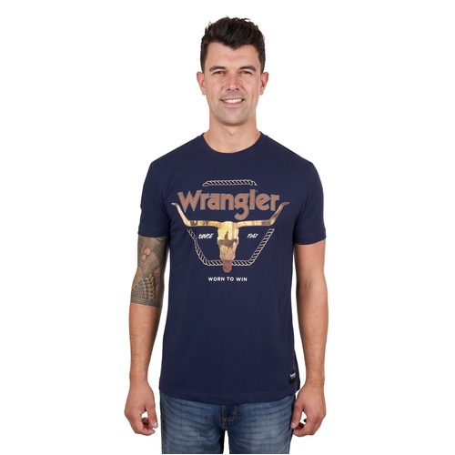 Wrangler Mens Theo S/S Tee (X4S1557172) Navy M