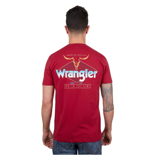 Wrangler Mens Beau S/S Tee (X4S1557173) Red