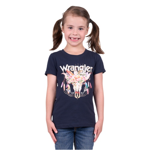 Wrangler Girls Evie S/S Tee (X4S5598203) Navy 2