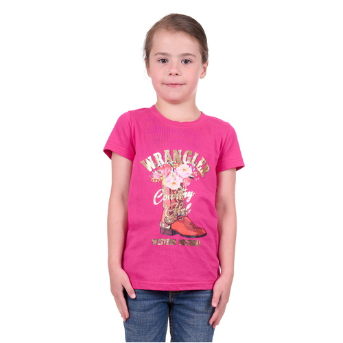 Wrangler Girls Penny S/S Tee (X4S5598204) Pink 8