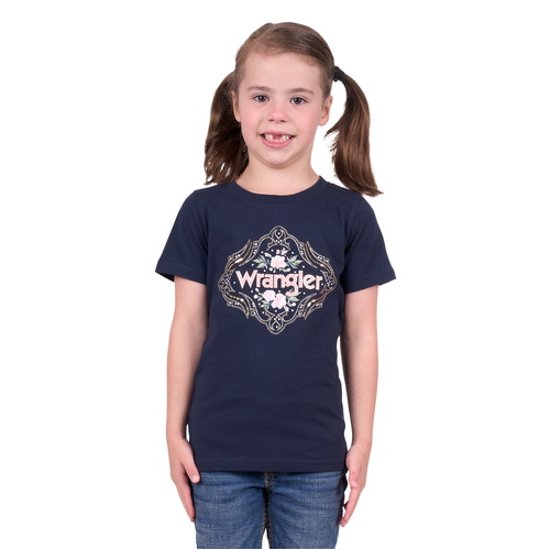 Wrangler Girls Darcy S/S Tee (X4S5598142) Navy 2