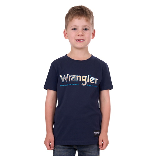 Wrangler Boys Nico S/S Tee (X4S3557175) Navy 2