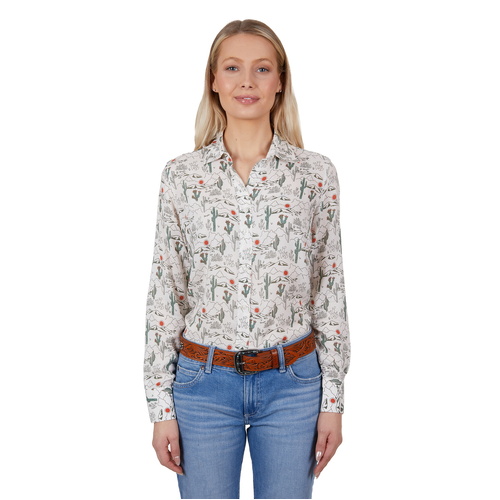 Wrangler Womens Sadie L/S Shirt (X4S2126127) Multi 8