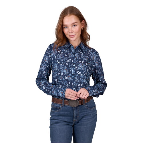 Wrangler Women Jolene L/S Shirt (X5W2126285) Navy 8