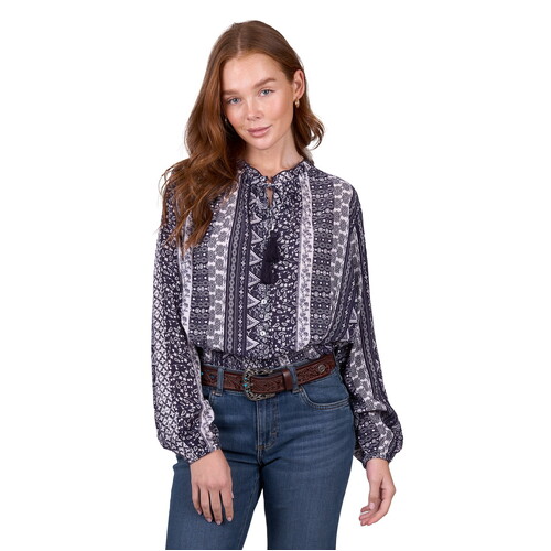 Wrangler Women Lindsey L/S Blouse (X5W2543295) Navy 8