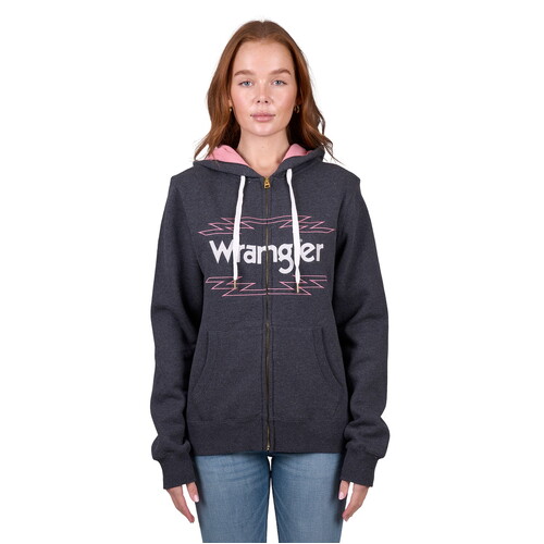 Wrangler Women Lola Zip Through Hoodie (X5W2587322) Charcoal Marle 8