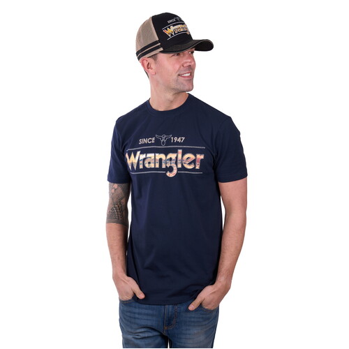 Wrangler Mens Adam S/S Tee (X5W1557246) Navy XS