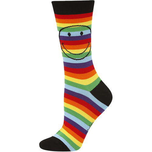 Bamboozld Womens Smiley Proud Bamboo Socks (BBW22SMILEYPROUDW) Multi 2-8