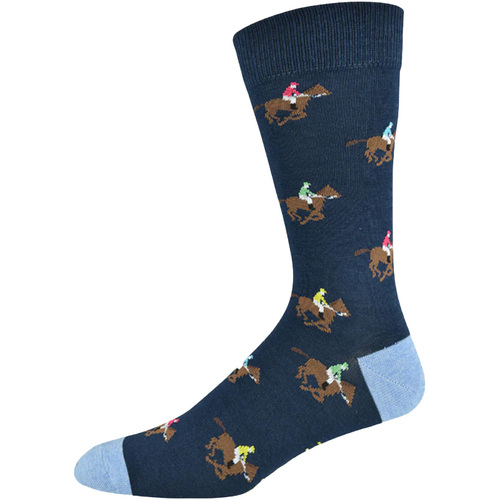 Bamboozld Mens Gallops Bamboo Socks (BBW19GALLOPR) Navy 7-11